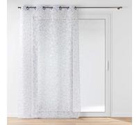 Douceur d'Intérieur, Duchess Sandblasted Metallic Printed Eyelet Curtain 140 x 240 cm