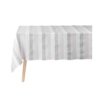 Douceur d'Intérieur Eldora Rectangular Tablecloth, Natural/Silver, 140 x 240 cm