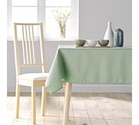 Douceur d'Intérieur, Essential Sage Rectangular Tablecloth (140 x 250 cm) Polyester