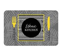 Douceur d'Intérieur, Ethnic Kitchen Placemat (28.5 x 44 cm) Polypropylene Opaque