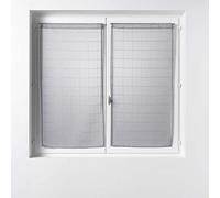 Douceur d'Intérieur, Eulalie 2 x 60 x 160 cm Sandblasted Fantasy Straight Curtain Pole Grey