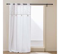 Douceur d'Intérieur, Eyelet Curtain (140 x 240 cm) Duchesse Cotton/Polyester with Top