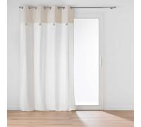 Douceur d'Intérieur, Eyelet Curtain 140 x 240 cm Milano Cotton Polyester with Top