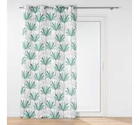 Douceur d'Intérieur, Eyelet Curtain (140 x 260 cm) Oasis, Printed Polyester