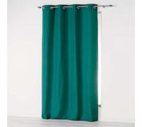 Douceur d'Intérieur 140 x 260 cm Eyelet Curtain, Green, 1609843