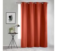 Douceur d'Intérieur Eyelet Curtains Orange 135 x 280 cm