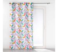 Douceur d'Intérieur Fantasia Printed Polyester Eyelet Curtain 140 x 260 cm