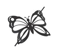 Douceur d'Intérieur Farfalina Painted Metal Brooch 16 x 14 cm Black