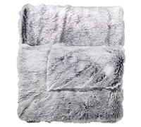 Douceur d'Intérieur - Faux Fur Polyester Blanket - 125 x 150 cm - Grey, polyester, gray, 125 x 150 cm