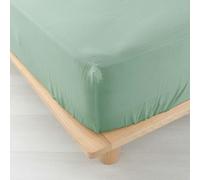 Douceur d'Intérieur, Fitted Sheet (140 x 190 cm) Angelia Sage, Cotton Gauze