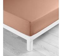 douceur d'intérieur, Fitted Sheet (90 x 190 cm) Lina Blush, 100% Cotton