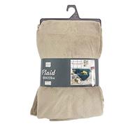 Douceur d'Intérieur Flanouu Plaid Polyester Taupe 180 x 220 cm