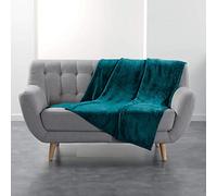Douceur d'Intérieur Flanouu Polyester Blanket, Blue, 125 x 150 cm
