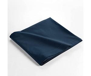 douceur d'intérieur Flat Sheet 180 x 290 cm 100% Organic Cotton Biolina Midnight Blue