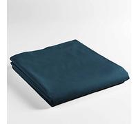 douceur d'intérieur, Flat Sheet (240 x 300 cm) Lina Blue, 100% Cotton