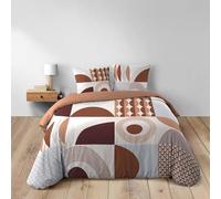 Douceur d'Intérieur, Gemma Terracotta 3-Piece Bedding Set (240 x 220 cm) 100% Cotton