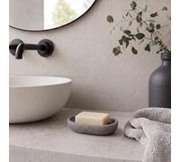 Douceur d'Intérieur Granite Soap Dish 12 x 8.5 x 2 cm Plain Polyresin Grey