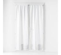 Douceur d'Intérieur Haltona Pair of Straight Curtain Pole Linen-Effect Haltona Weaves, Polyester, Grey, 240 x 70 cm