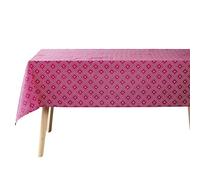 Douceur d'Intérieur, Idylle Rectangular Tablecloth 140 x 240 cm Polyester Cotton Printed Fuchsia