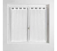 Douceur d'Intérieur Indoor Linahe, Polyester, White, 2 x 45 x 90 cm
