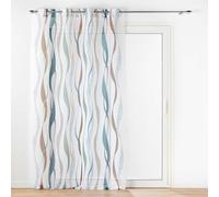 Douceur d'Intérieur Interior Softness, Net Curtain with Eyelets (140 x 240 cm) Plain Printed Sand Veil