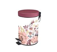 Douceur d'Intérieur, Jayana Pedal Bin 3 L Printed Metal