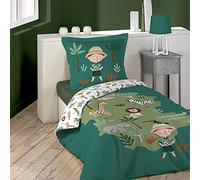 Douceur d'Intérieur, Leo The Explorer 2-Piece Bedding Set (140 x 200 cm) 100% Cotton