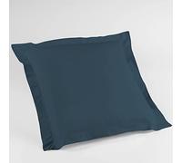 Douceur d'Intérieur, Lina Cotton Bolster Pillowcase., Cotton, midnight blue, 63 x 63 cm