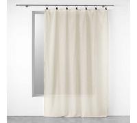 Douceur d'Intérieur, Linka Natural Voile Eyelet Curtain 140 x 240 cm