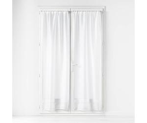 Douceur d'Intérieur Lissea 1 Pair of Curtains, 100% Polyester, White, 2 x 70 x 200 cm