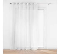 Douceur d'Intérieur, Lissea Net Curtain with Eyelets 240 x 240 cm White Sanded Voile