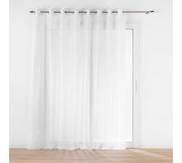 Douceur d'Intérieur, Lissea Net Curtain with Eyelets 300 x 240 cm White Sanded Voile
