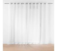Douceur d'Intérieur, Lissea Net Curtain with Eyelets 400 x 240 cm White Sanded