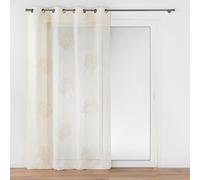 Douceur d'Intérieur, Lotus Eyelet Curtain 140 x 240 cm Sandblasted Appliqué