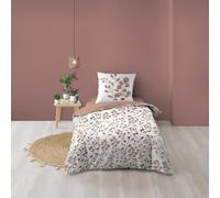 Douceur d'Intérieur, Maiwen Mocha 2-Piece Bedding Set (140 x 200 cm) 100% Cotton