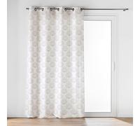 Douceur d'Intérieur, Majestia Curtain with Eyelets (140 x 280 cm) Metallic Printed Polyester