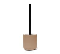douceur d'intérieur, Mambo Toilet Brush (Diameter 11.5 x 38 cm) Sand, Stoneware Plain Soft Touch