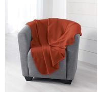 Douceur d'Intérieur Milou Plaid, Terracotta, 125 x 150 cm