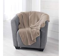 Douceur d'Intérieur Milou Polyester Blanket 125 x 150 cm Taupe