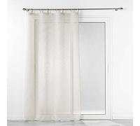 Douceur d'Intérieur, Minalisa Wooden Eyelet Curtain 140 x 240 cm Linen Woven