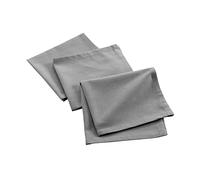 Douceur d'Intérieur Mistral 3 Recycled Cotton Grey Napkins, 40 x 40 cm