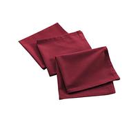 Douceur d'Intérieur Mistral Pack of 3 Dinner Napkins, Burgundy, 40 x 40 cm