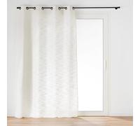 Douceur d'Intérieur, Nando Linen Look Woven Eyelet Curtain 140 x 260 cm