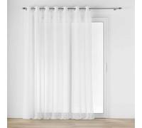 Douceur d'Intérieur, Net Curtain with Eyelets (240 x 240 cm) Pug Natural Woven Voile