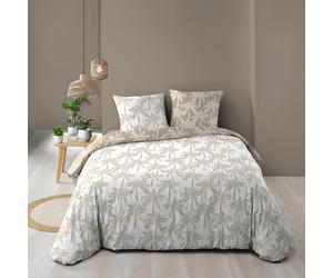 Douceur d'Intérieur, Oliana 3-Piece Reversible Bedding Set (260 x 240 cm) - 100% Cotton