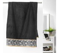 Douceur d'interieur Orbella Bath Sheet, Black, 90 x 150 cm