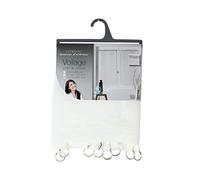 Douceur d'Intérieur Pair of Straight Rings, Polyester, White, 60L X 160H cm (1 Panneaux)