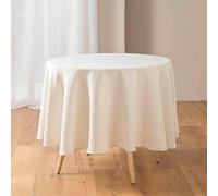 Douceur d'Intérieur, Pauline Round Tablecloth Diameter 180 cm Polyester and Linen
