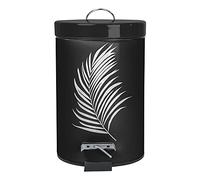 Douceur d'Intérieur, Pedal Bin (3 L) Orbella Black/Silver, Metal