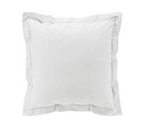 douceur d'intérieur, Percale Cotton Pillowcase 63 x 63 cm White